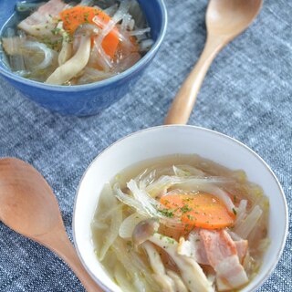 糸寒天の洋風美容スープ